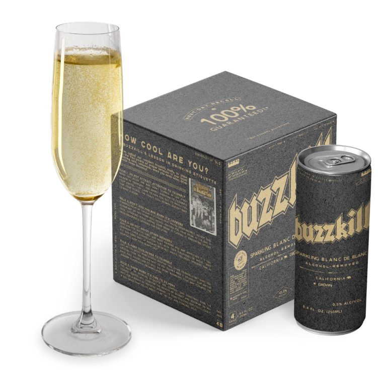 Buzzkill Sparkling Blanc De Blancs (Alc Removed) Cans 